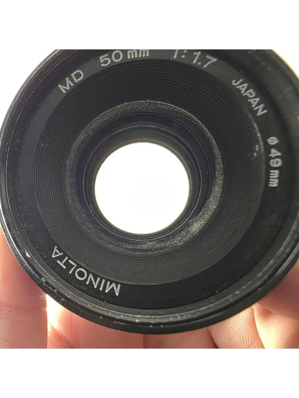 Minolta MD 50mm 1:1.7 Lens for Minolta MD 35mm SLR Camera - Tested